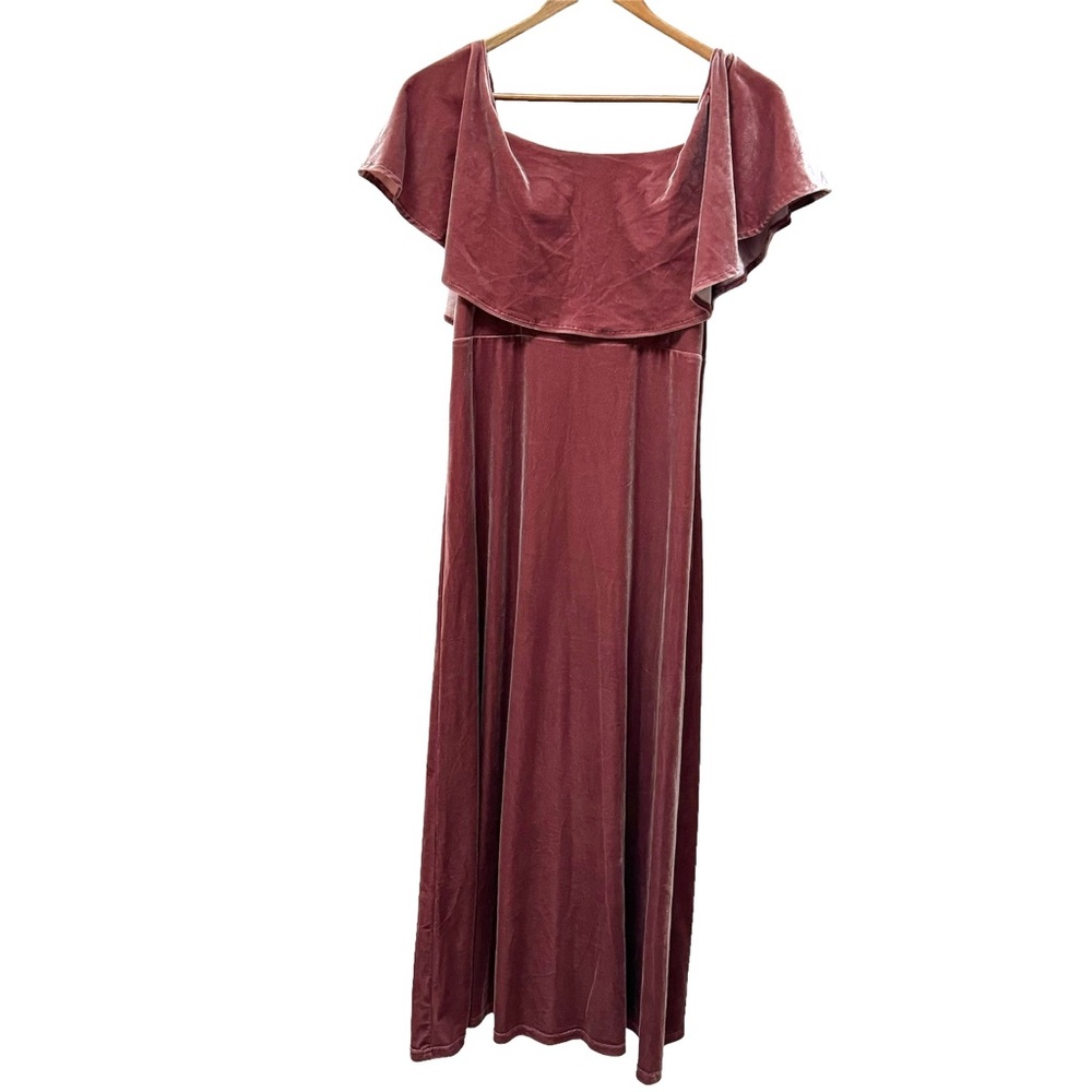 Revelry Juniors Riley Convertible Velvet Dress Dusty Rose